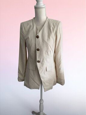 BAGATELLE COLLECTION Beige Cream Blazer Size Small NEW NWOT